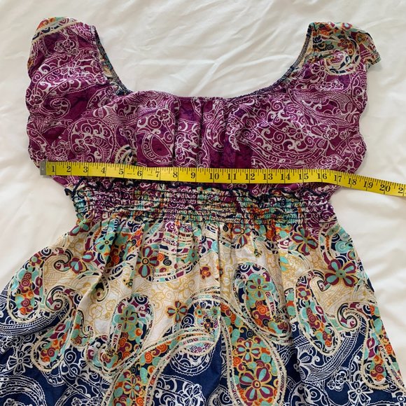 Twentyone Women's Elastic Waist Top Blouse, Size L - Picture 8 of 10